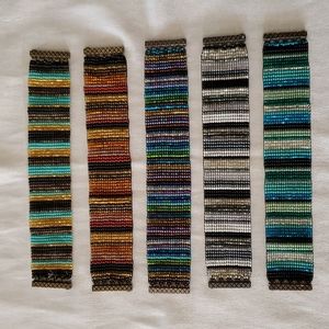 Hand beaded bracelets
